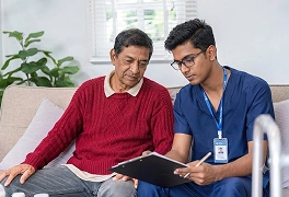 Compassionate patient-centred care icon