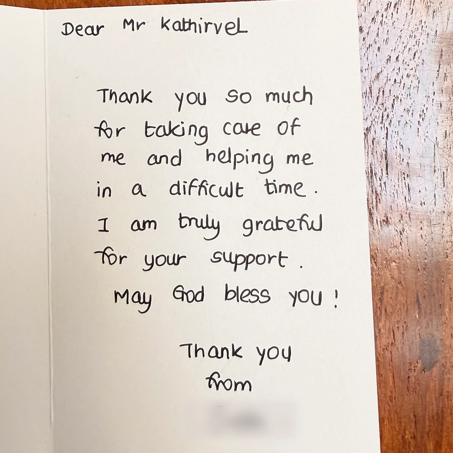 Patient testimonial for Dr. Manikandan Kathirvel