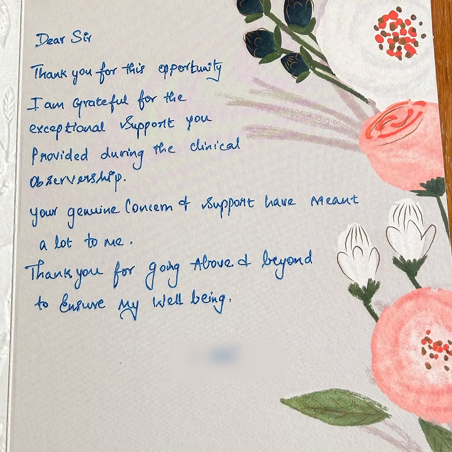 Patient testimonial for Dr. Manikandan Kathirvel